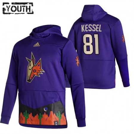 Dětské Arizona Coyotes Phil Kessel 81 2020-21 Reverse Retro Pullover Mikiny Hooded